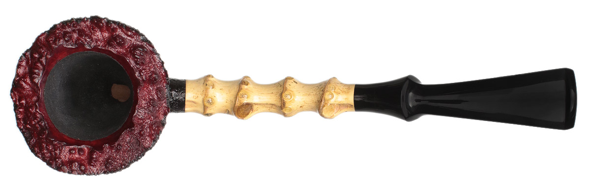 J. Alan Pipes Sandblasted Bent Dublin with Bamboo (1621)