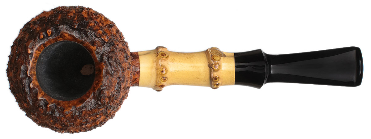J. Alan Pipes Sandblasted Strawberry with Bamboo (1649)