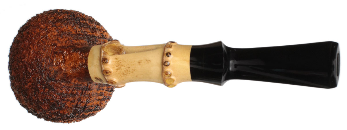 J. Alan Pipes Sandblasted Strawberry with Bamboo (1649)