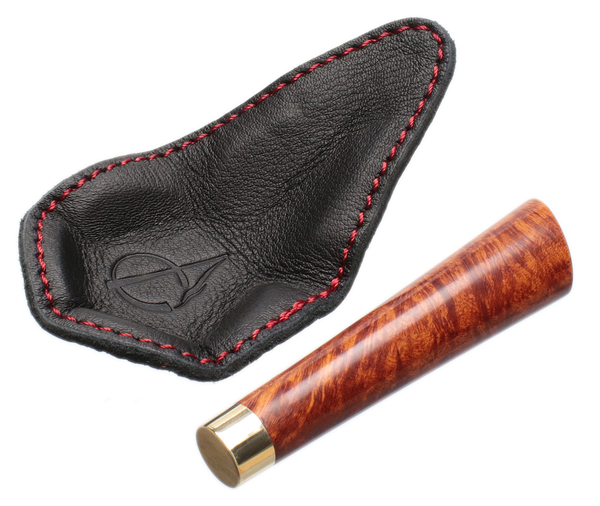J. Alan Pipes Smooth Blowfish Two Pipe Set with Ping Zhan (with Tamper and Claudio Albieri Case)