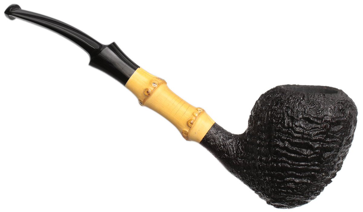 J. Alan Pipes Sandblasted Peewit with Bamboo (1653)
