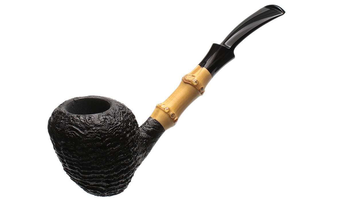J. Alan Pipes Sandblasted Peewit with Bamboo (1653)