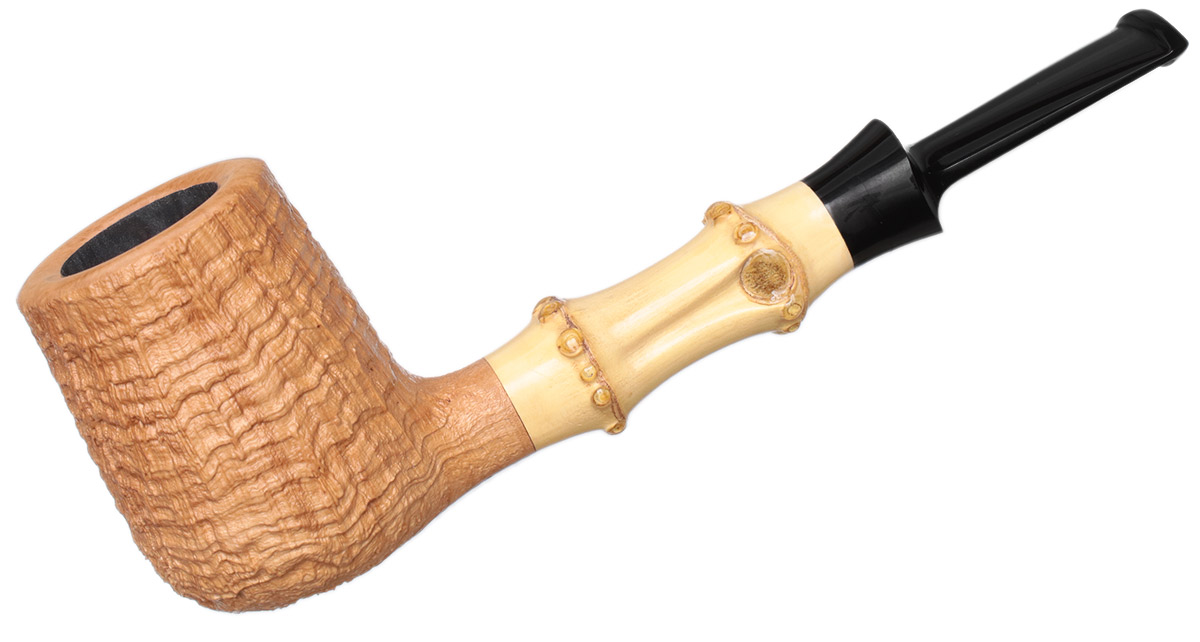 J. Alan Pipes Sandblasted Billiard with Bamboo (1717)