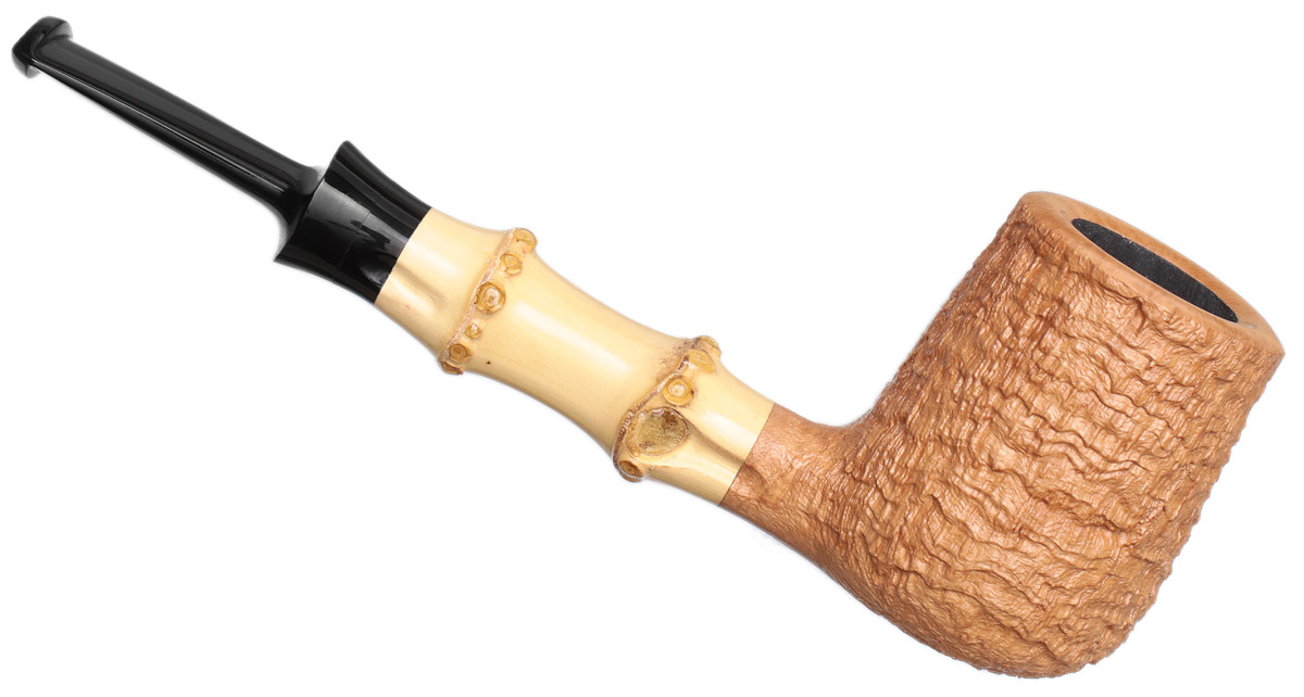 J. Alan Pipes Sandblasted Billiard with Bamboo (1717)