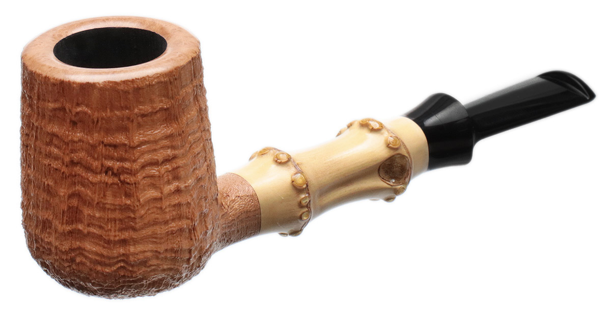 J. Alan Pipes Sandblasted Billiard with Bamboo (1717)