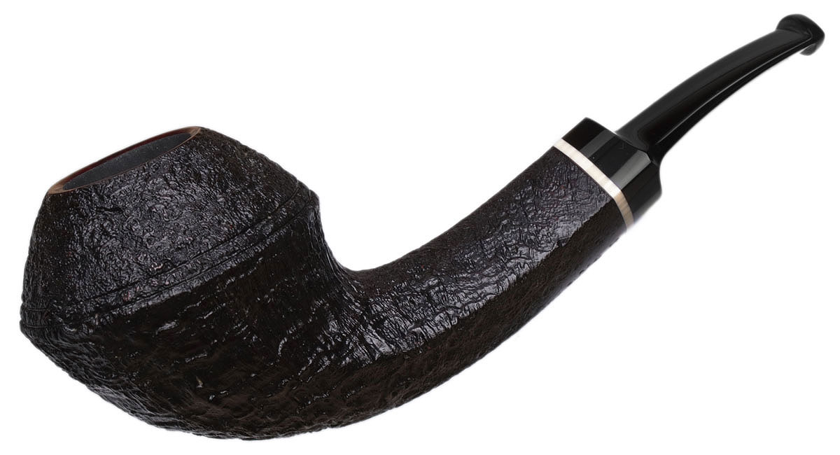 J. Alan Pipes Sandblasted Bent Bulldog with Ivorite (1763)