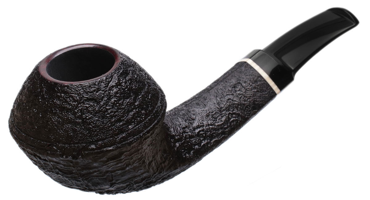 J. Alan Pipes Sandblasted Bent Bulldog with Ivorite (1763)