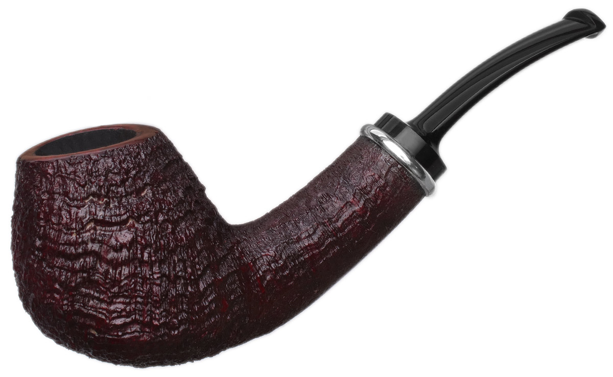 J. Alan Pipes Sandblasted Bent Brandy with Silver (1789)