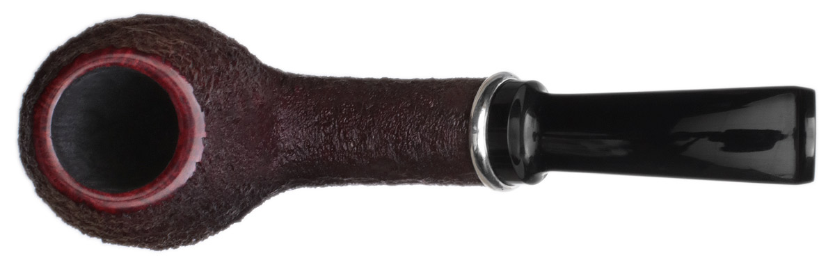 J. Alan Pipes Sandblasted Bent Brandy with Silver (1789)