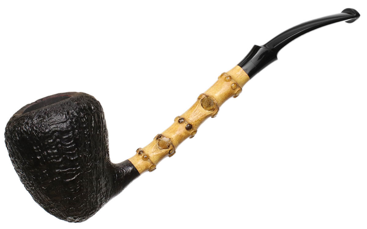 J. Alan Pipes Sandblasted Potato Sack with Bamboo (1866)