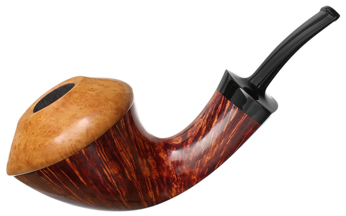 J. Alan Pipes Smooth Nautical Dublin Calabash with Briar Cap (1889)