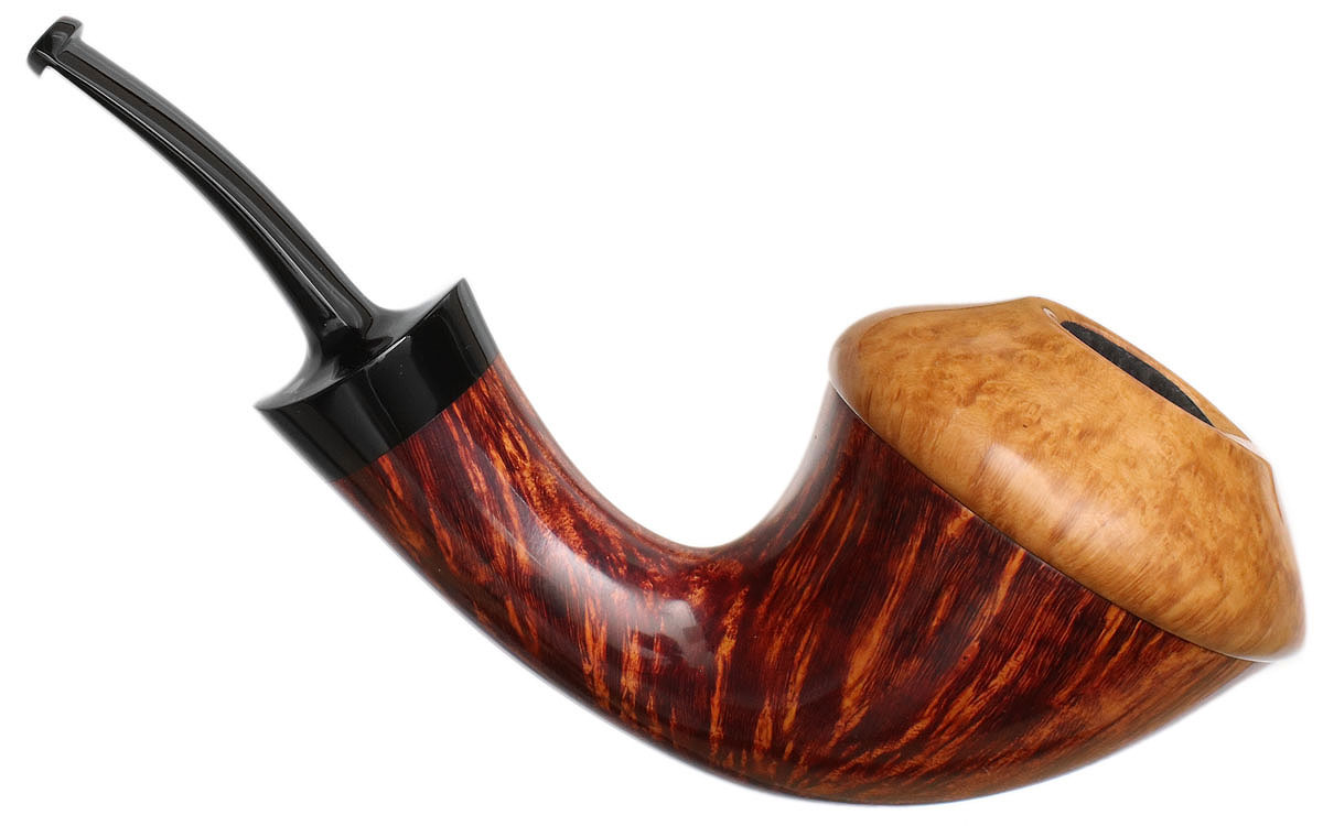J. Alan Pipes Smooth Nautical Dublin Calabash with Briar Cap (1889)