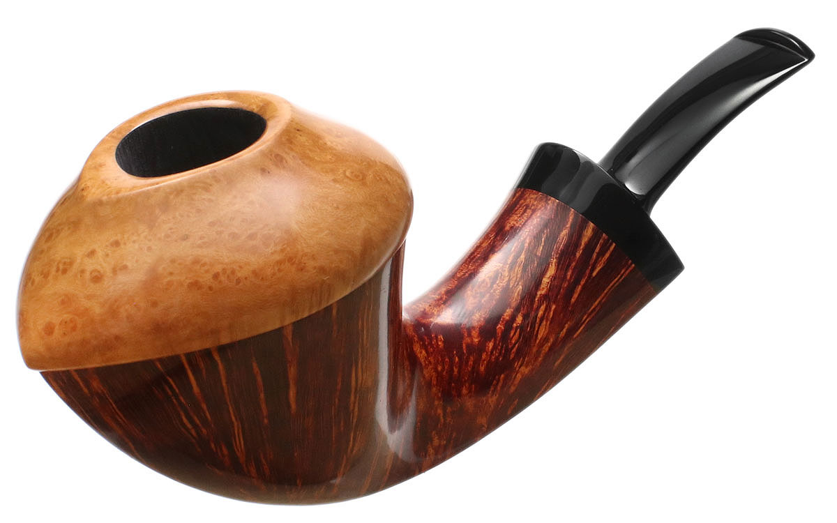 J. Alan Pipes Smooth Nautical Dublin Calabash with Briar Cap (1889)