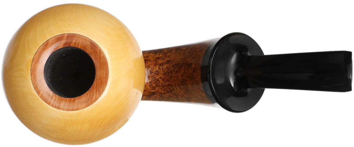 J. Alan Pipes Smooth Bent Apple Calabash with Boxwood (1890)