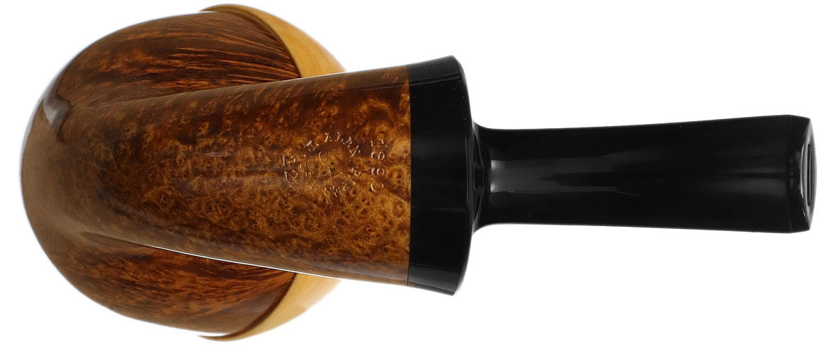 J. Alan Pipes Smooth Bent Apple Calabash with Boxwood (1890)