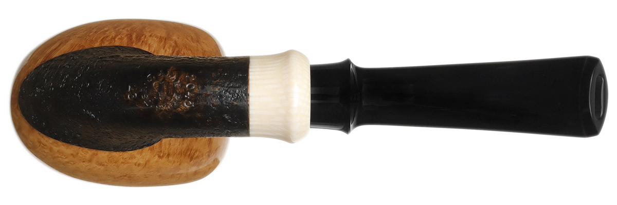 J. Alan Pipes Partially Sandblasted Peewit with Ivorite (2045)
