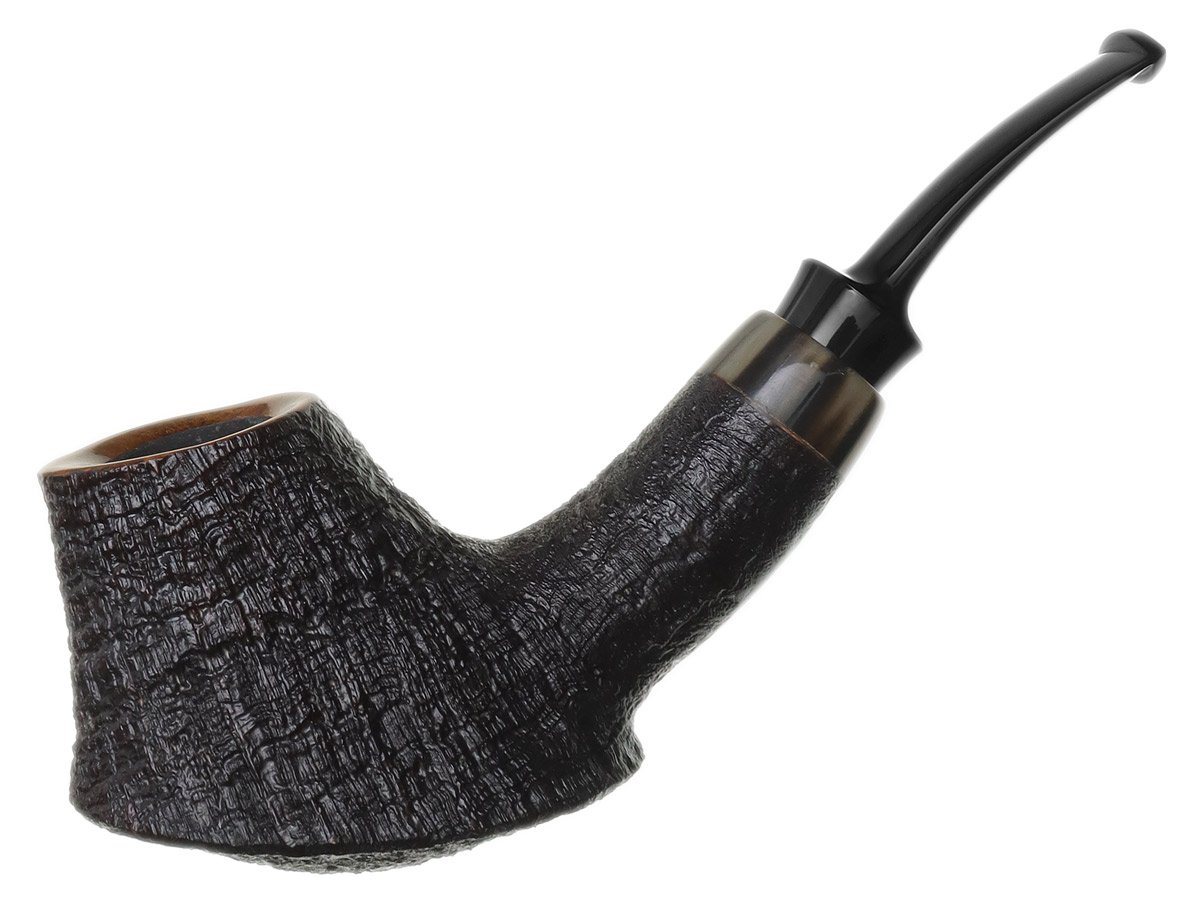 J. Alan Pipes Sandblasted Volcano with Horn (2111)