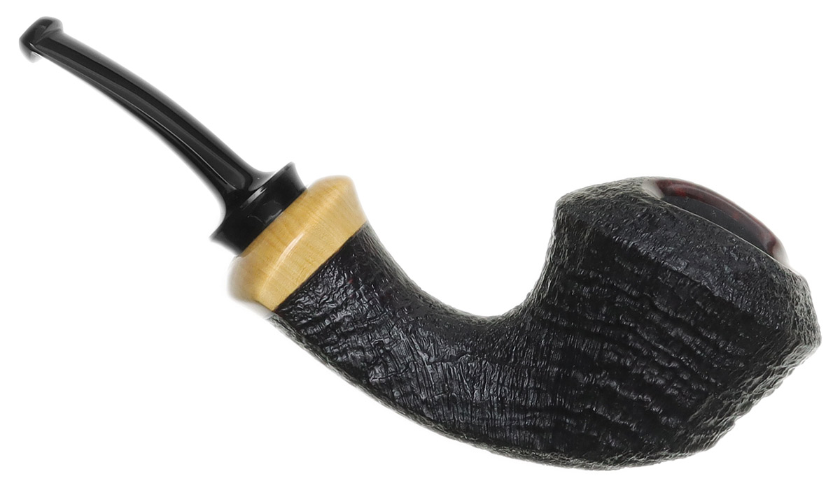 J. Alan Pipes Partially Sandblasted Mushroom with Boxwood (2115)