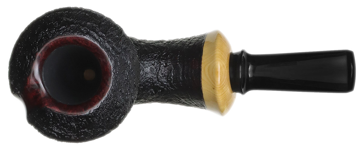 J. Alan Pipes Partially Sandblasted Mushroom with Boxwood (2115)