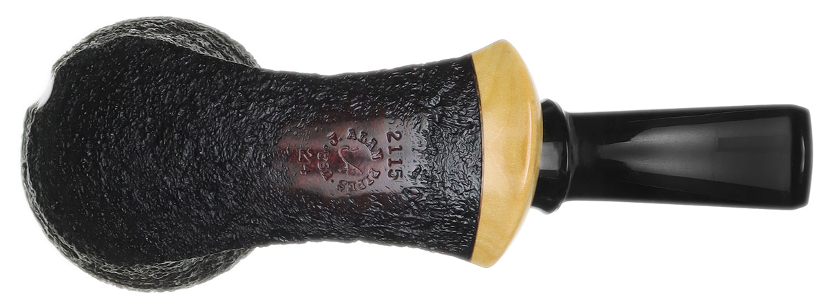 J. Alan Pipes Partially Sandblasted Mushroom with Boxwood (2115)