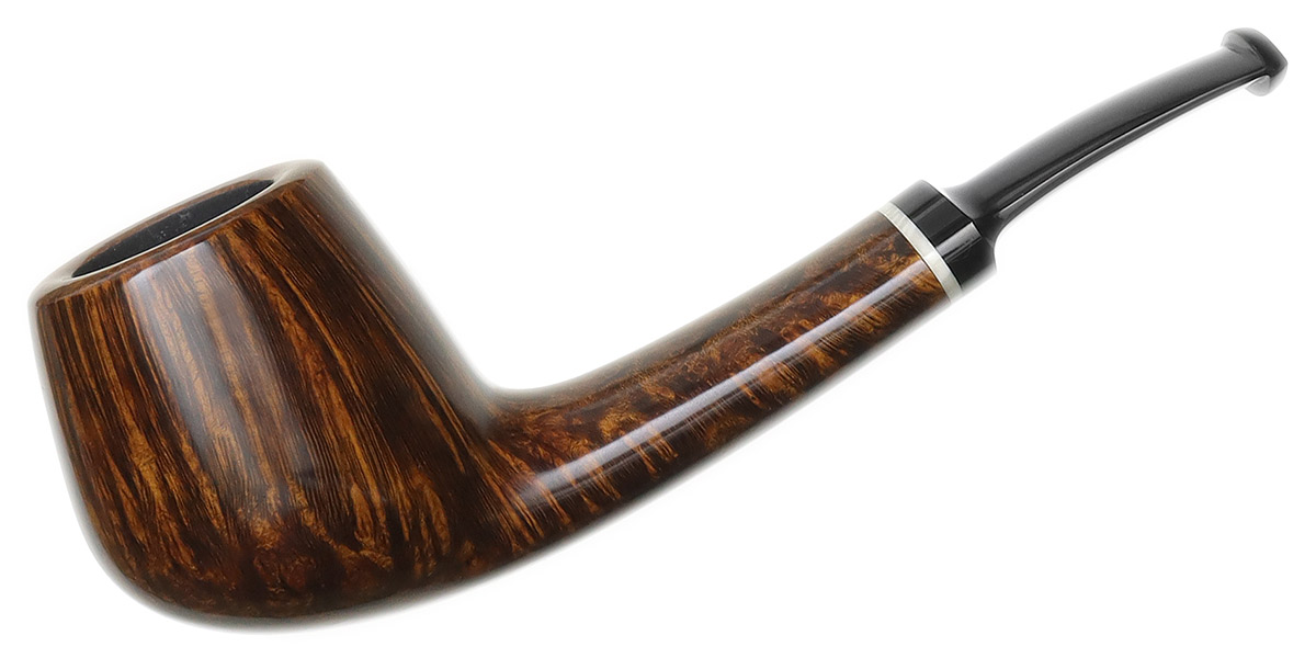 J. Alan Pipes Smooth Bent Brandy with Ivorite (2106)