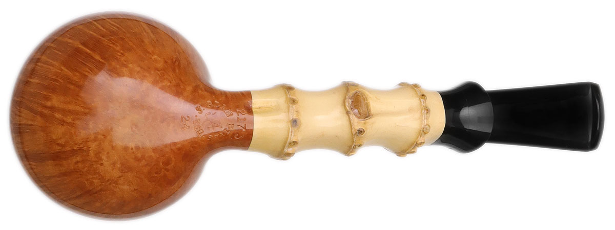 J. Alan Pipes Smooth Squat Apple with Bamboo (2173)