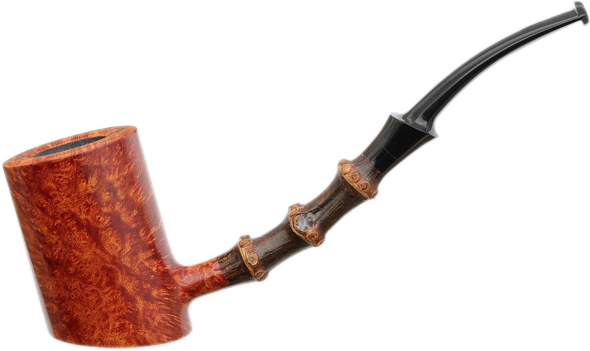 J. Alan Pipes Smooth Cherrywood with Black Bamboo (2194) (2024)