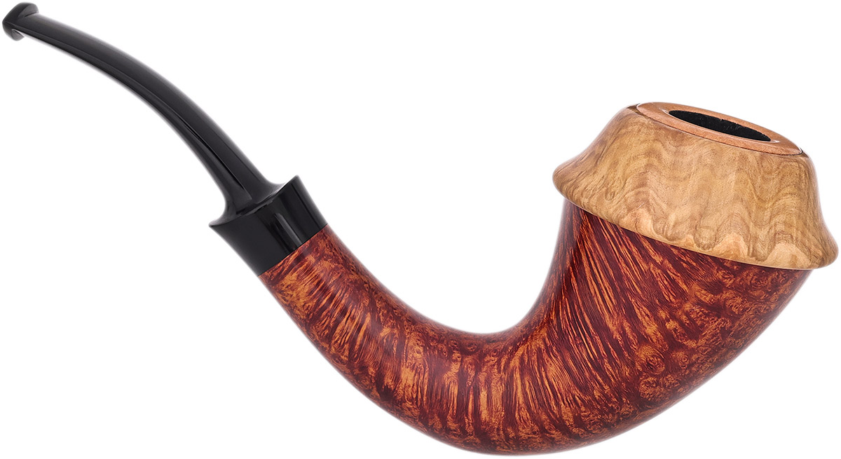 J. Alan Pipes Smooth Calabash with Ivorite (with Extra Brown Mallee Burl Bowl) (2326) (2025)