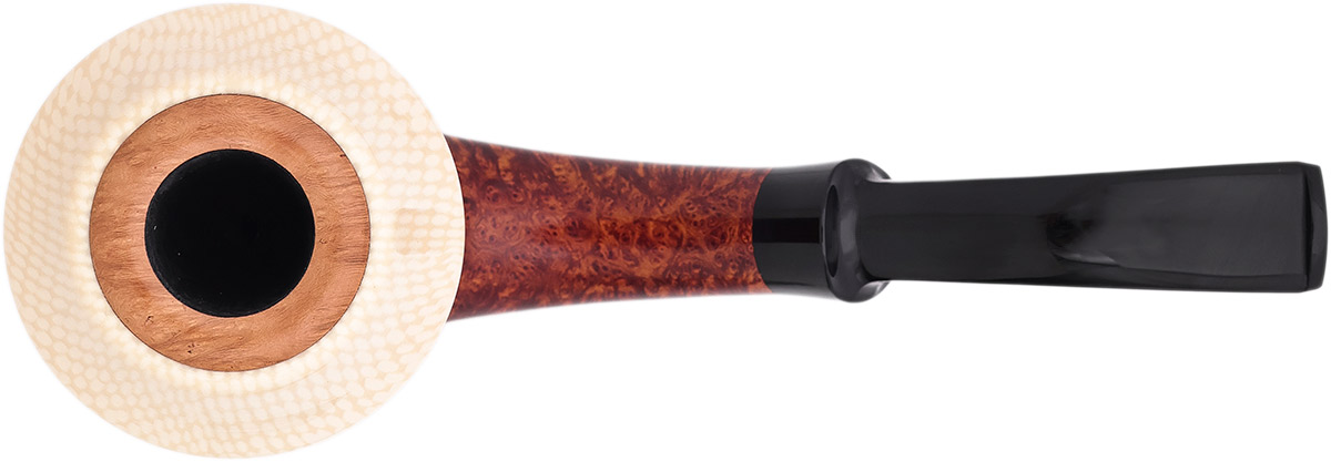 J. Alan Pipes Smooth Calabash with Ivorite (with Extra Brown Mallee Burl Bowl) (2326) (2025)
