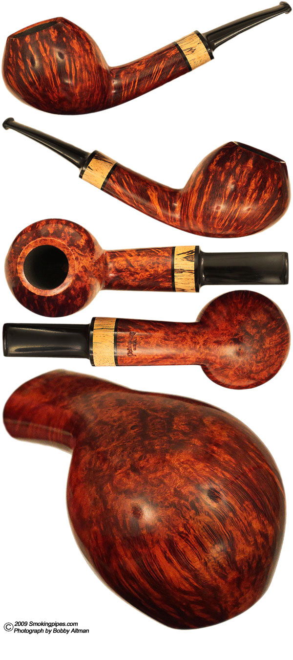 Brad Pohlmann Smooth Bent Brandy with Spalted Tamarind