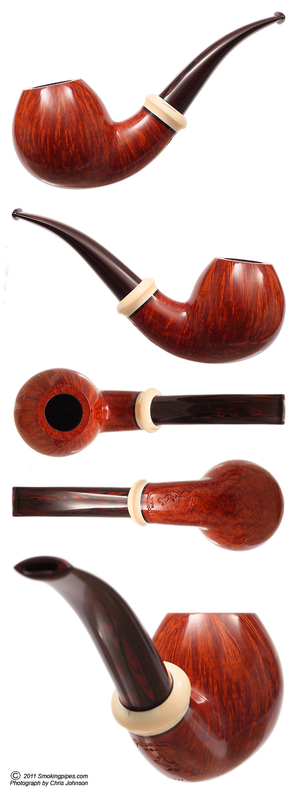 Smooth Bent Ball with Mastodon Ivory (Corbet)
