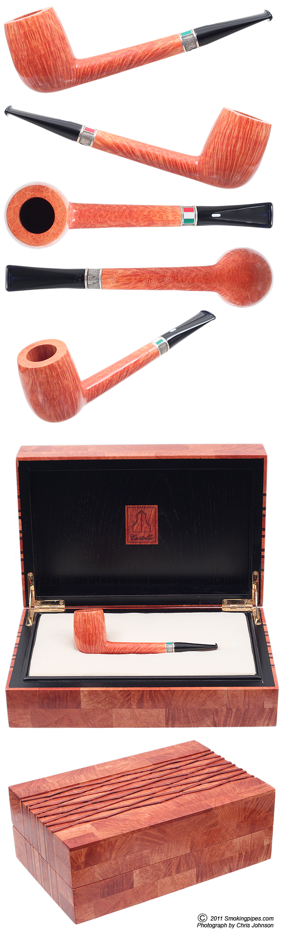 Castello Pezzo Unico Collection Fiammata Liverpool 150th Anniversary of Italy Pipe (04/150)