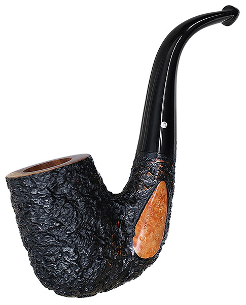 Castello: Sea Rock Briar Bent Billiard (G) Tobacco Pipe