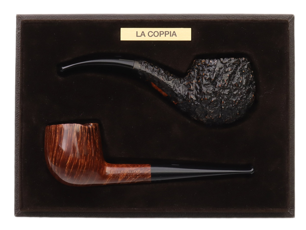 Castello La Coppia 2 Pipe Set (with Leather Box) (2023)