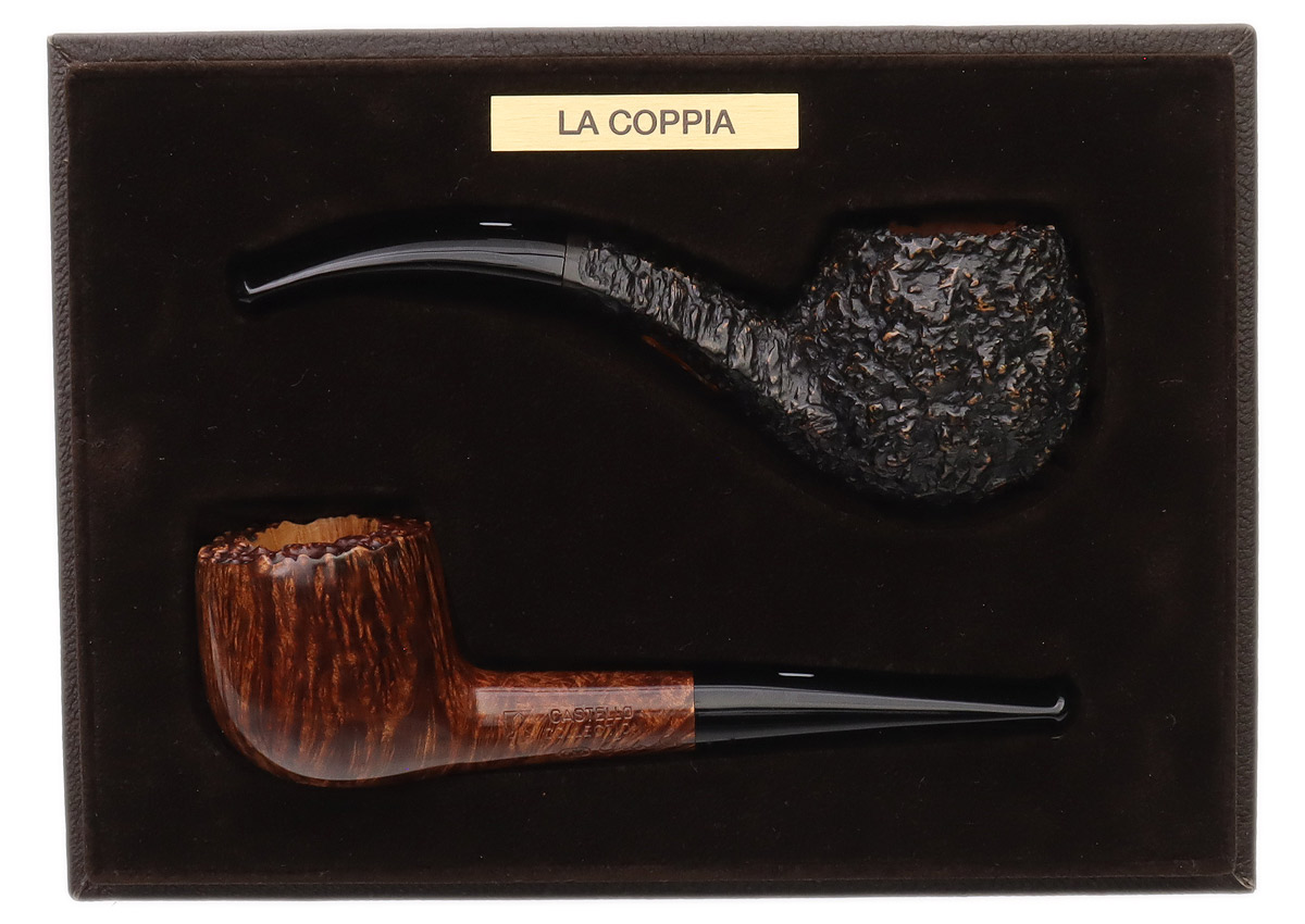 Castello La Coppia 2 Pipe Set (with Leather Box) (2023)
