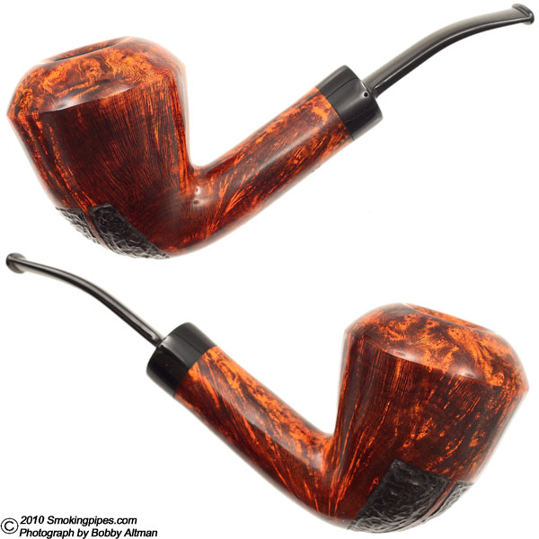 Johs Giant Partially Rusticated Bent Calabash