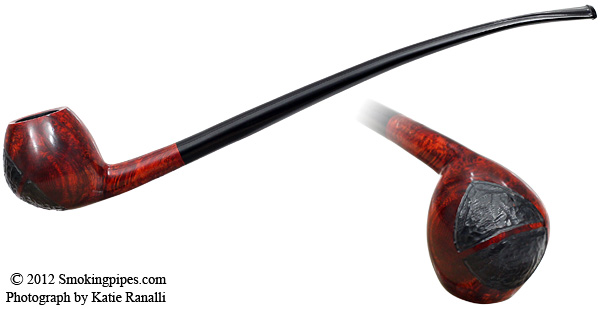 Johs Partially Rusticated Bent Apple Churchwarden