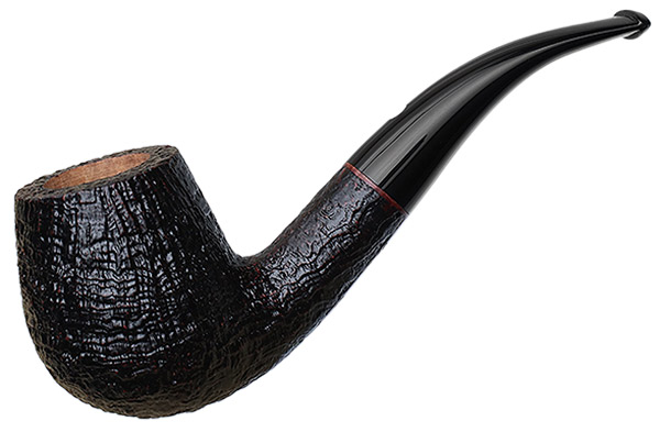 Claudio Cavicchi Black Sandblasted Bent Billiard