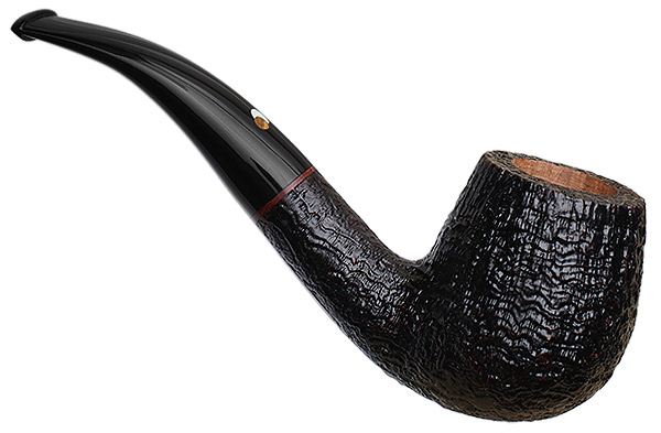 Claudio Cavicchi Black Sandblasted Bent Billiard