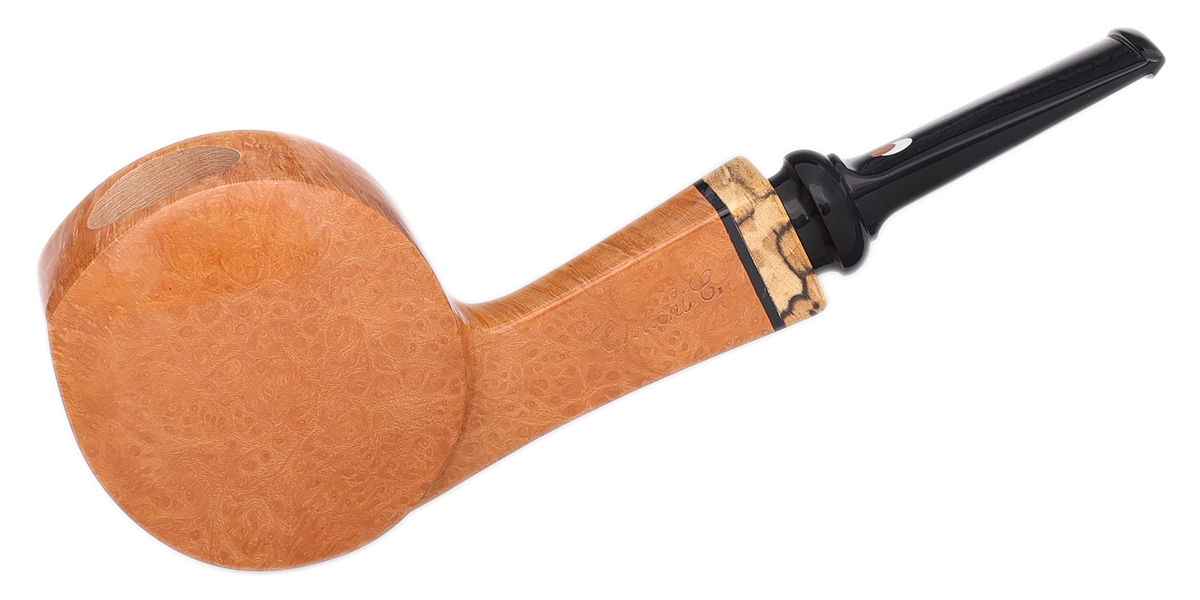 Smooth Blowfish with Spalted Beechwood (CCC) Tobacco Pipe