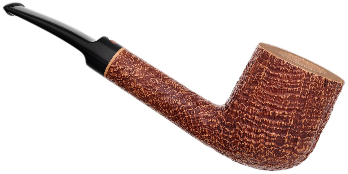 Claudio Cavicchi Brown Sandblasted Bent Billiard