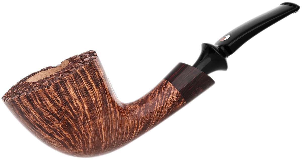 Claudio Cavicchi Brown Smooth Bent Dublin with Vulcanite