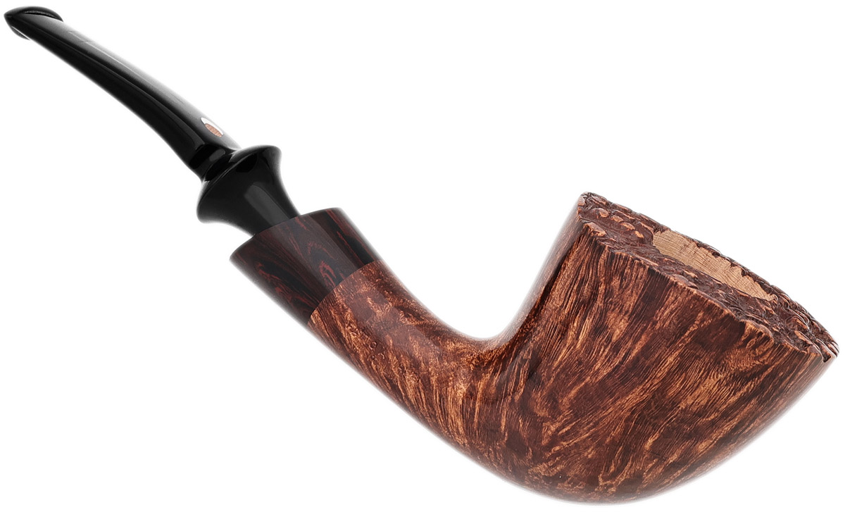 Claudio Cavicchi Brown Smooth Bent Dublin with Vulcanite
