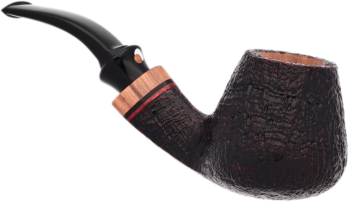 Claudio Cavicchi Black Sandblasted Bent Brandy with Olivewood