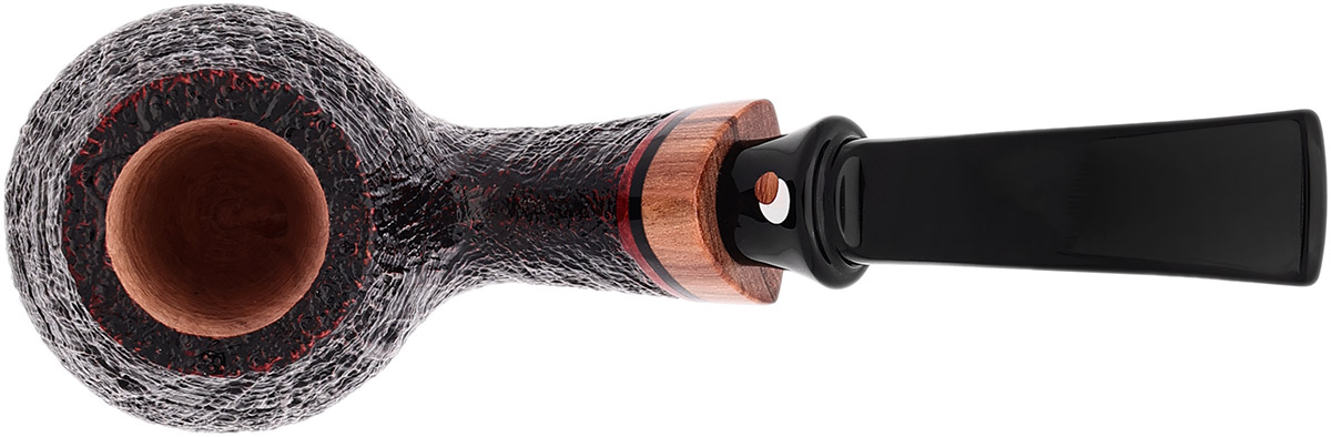 Claudio Cavicchi Black Sandblasted Bent Brandy with Olivewood