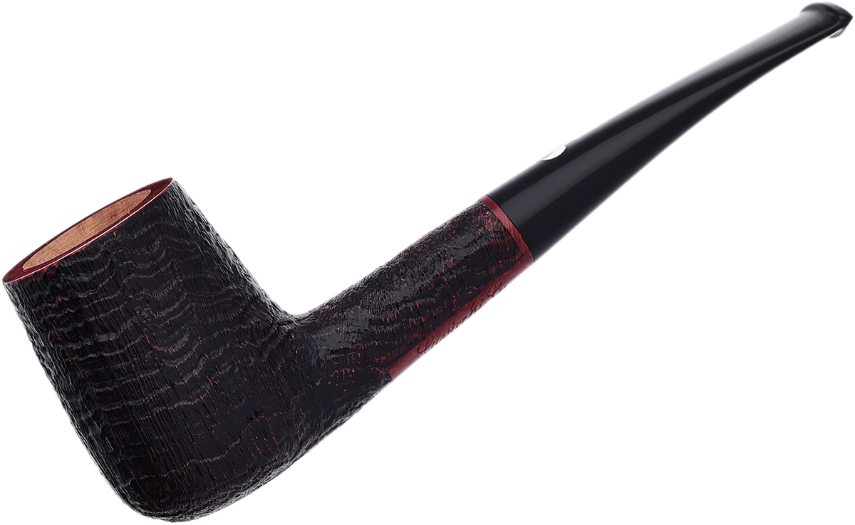 Claudio Cavicchi Black Sandblasted Bent Billiard