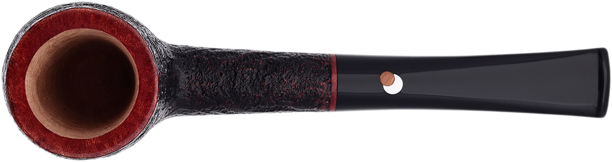 Claudio Cavicchi Black Sandblasted Bent Billiard