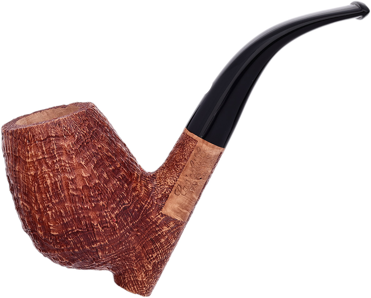 Brown Sandblasted Cavalier Tobacco Pipe