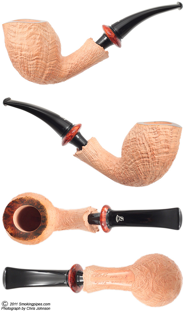 Il Duca Barone Sandblasted Bent Egg with Rosewood (DDD)