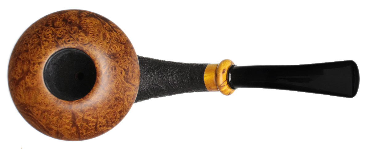 Il Duca Partially Sandblasted Calabash with Masur Birch (D)